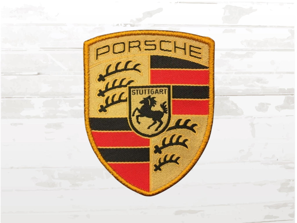 Porsche Embroidered Patch | Sew-On Emblem | Car Fan Gift