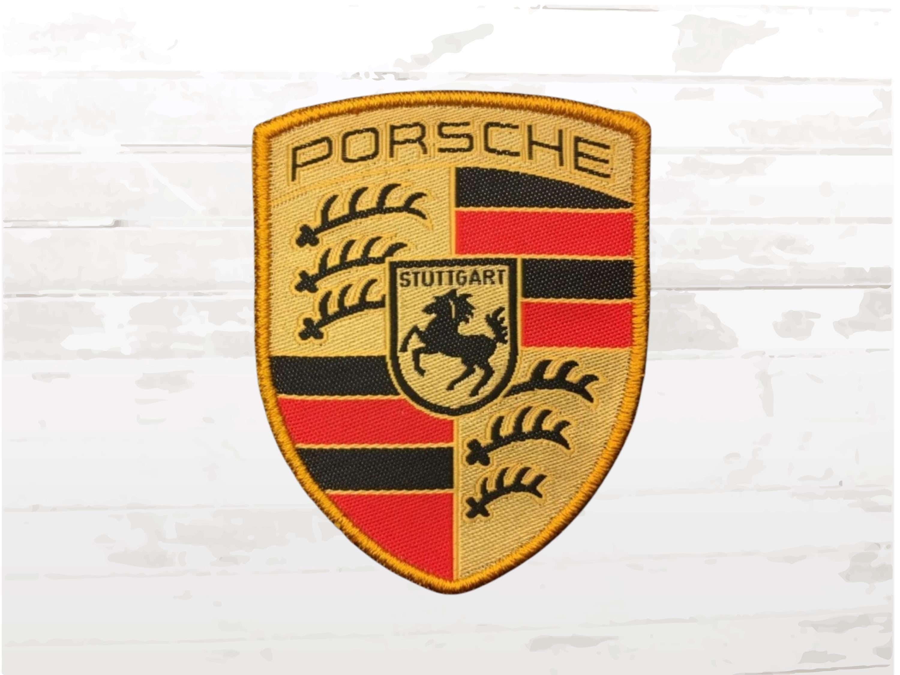 Porsche Embroidered Patch | Sew-On Emblem | Car Fan Gift