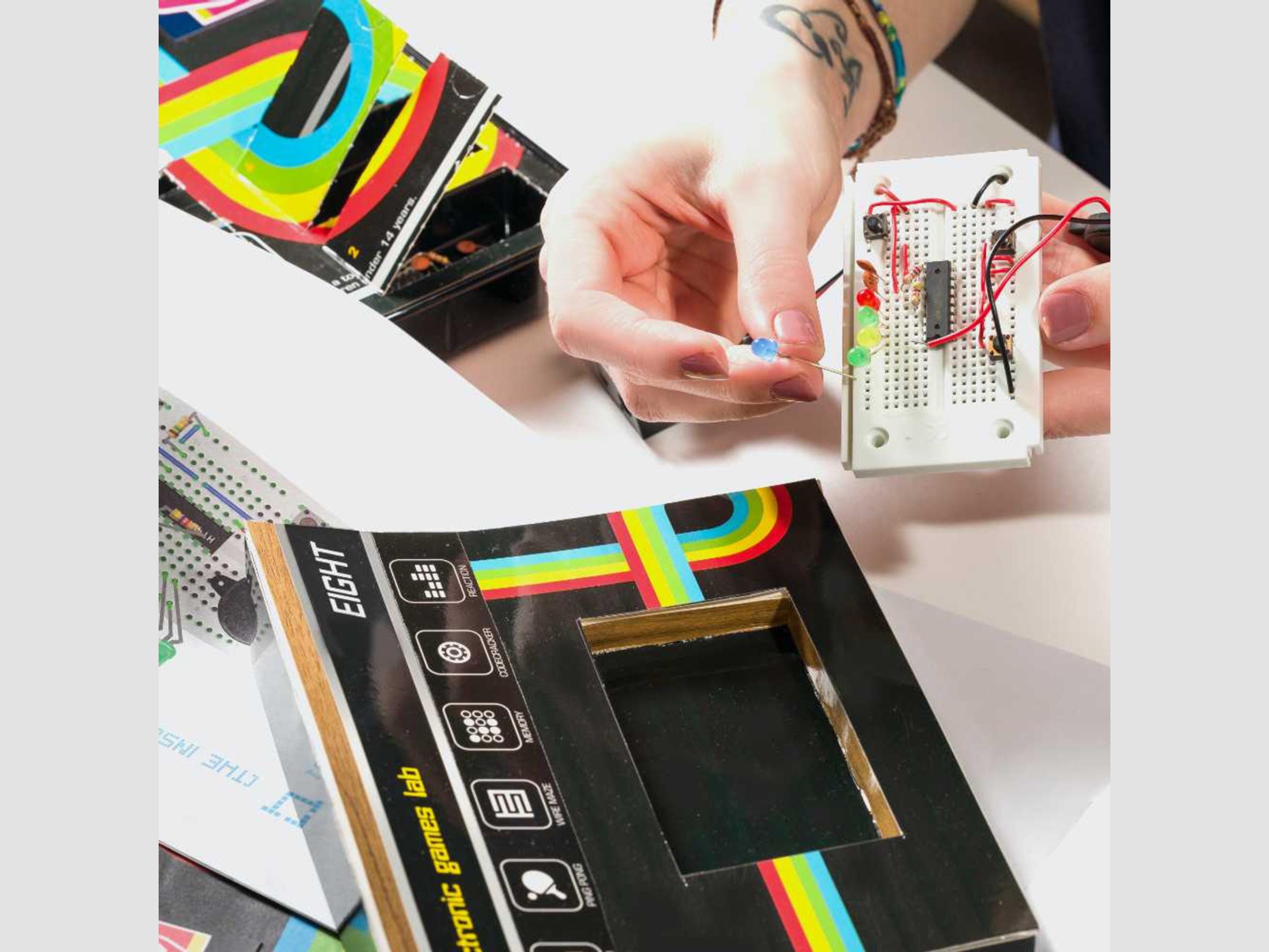 Electronic Games Advent Calendar | STEM DIY Christmas Kit for Teens 14+ | Build 24 Games