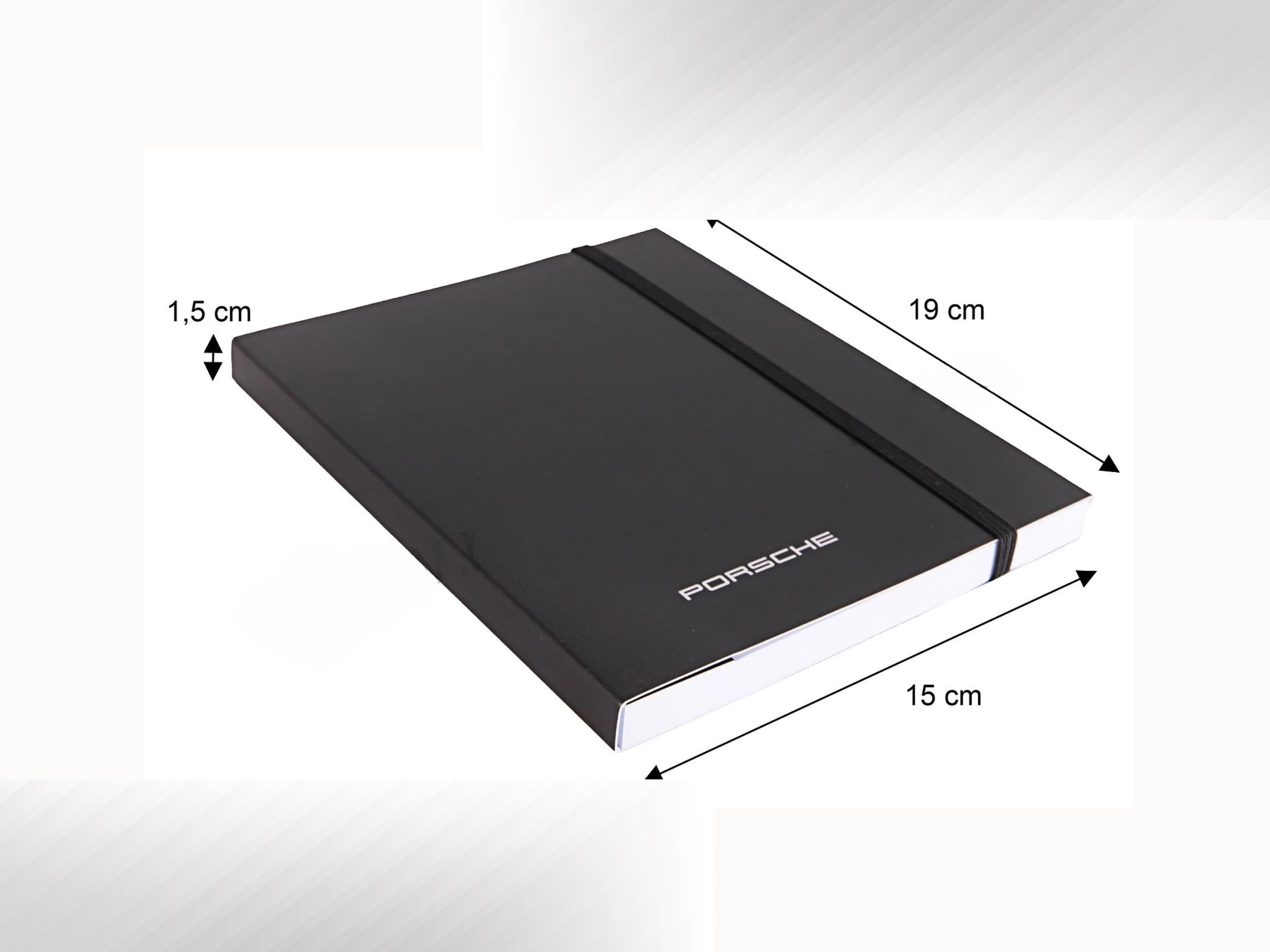 Porsche Notebook with Pen Essential | Black | Made in Germany | A5 Notepad