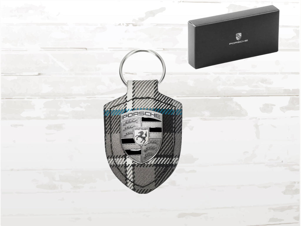 Porsche 911 Turbo 50th Anniversary Keyring, Tartan Crest