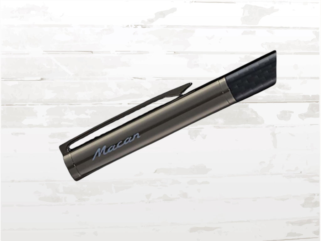Porsche Macan Rollerball Pen – Silver Metallic Design