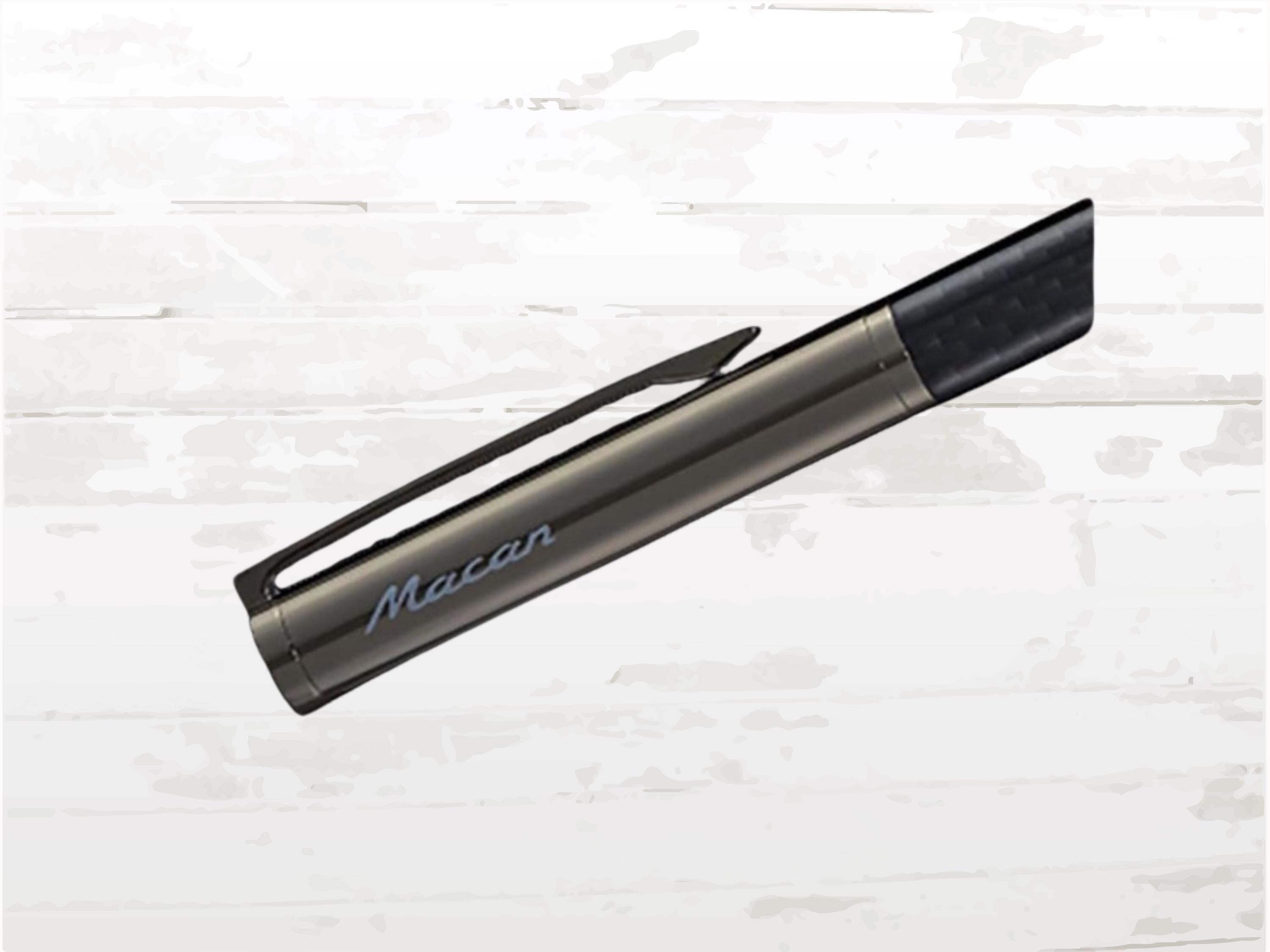 Porsche Macan Rollerball Pen – Silver Metallic Design