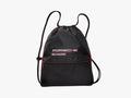 Porsche Motorsport Drawstring Bag: Lightweight Black Polyester Backpack