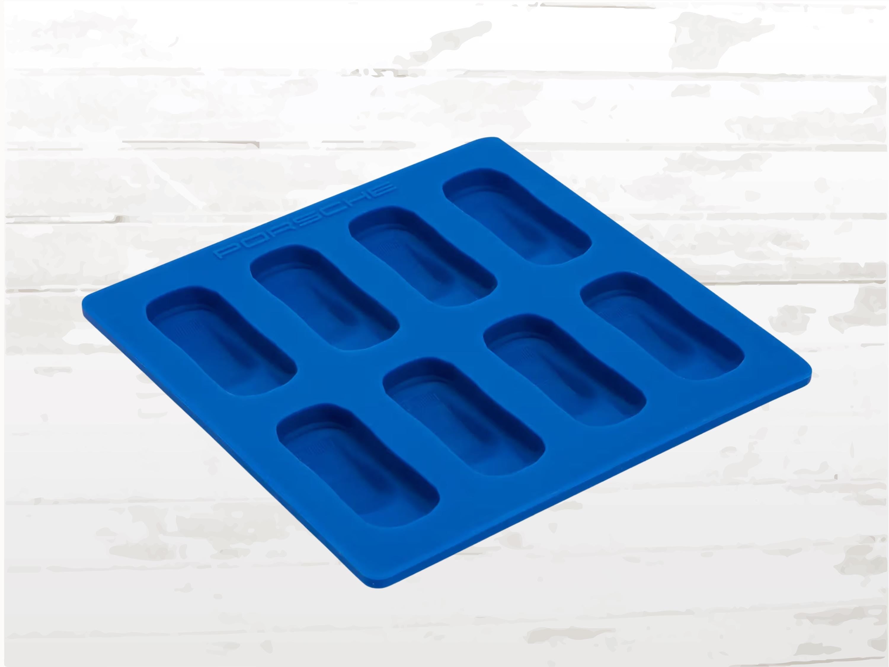 Porsche 911 Ice Cube Tray, Luxury Car Enthusiast Barware, Blue Silicone Mould