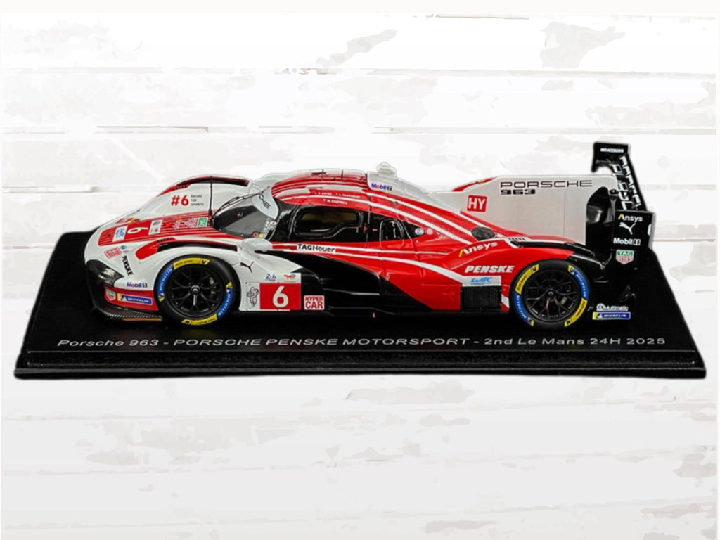 Porsche 963 No.6 2nd 24 Le Mans 2025 1:43 Scale Model – Porsche Penske Motorsport