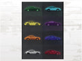 Porsche 911 Postcard Set: Vintage Car Collector Gift I featuring iconic Porsche 911 models from 901 to 992.