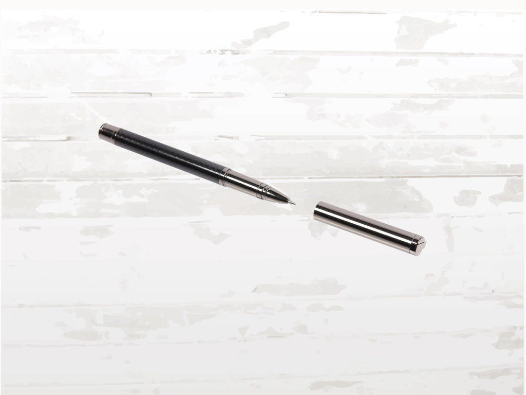 Porsche Taycan Rollerball pen | Dark Grey Metallic Carbon Design | Christmas Gift & Stocking Filler