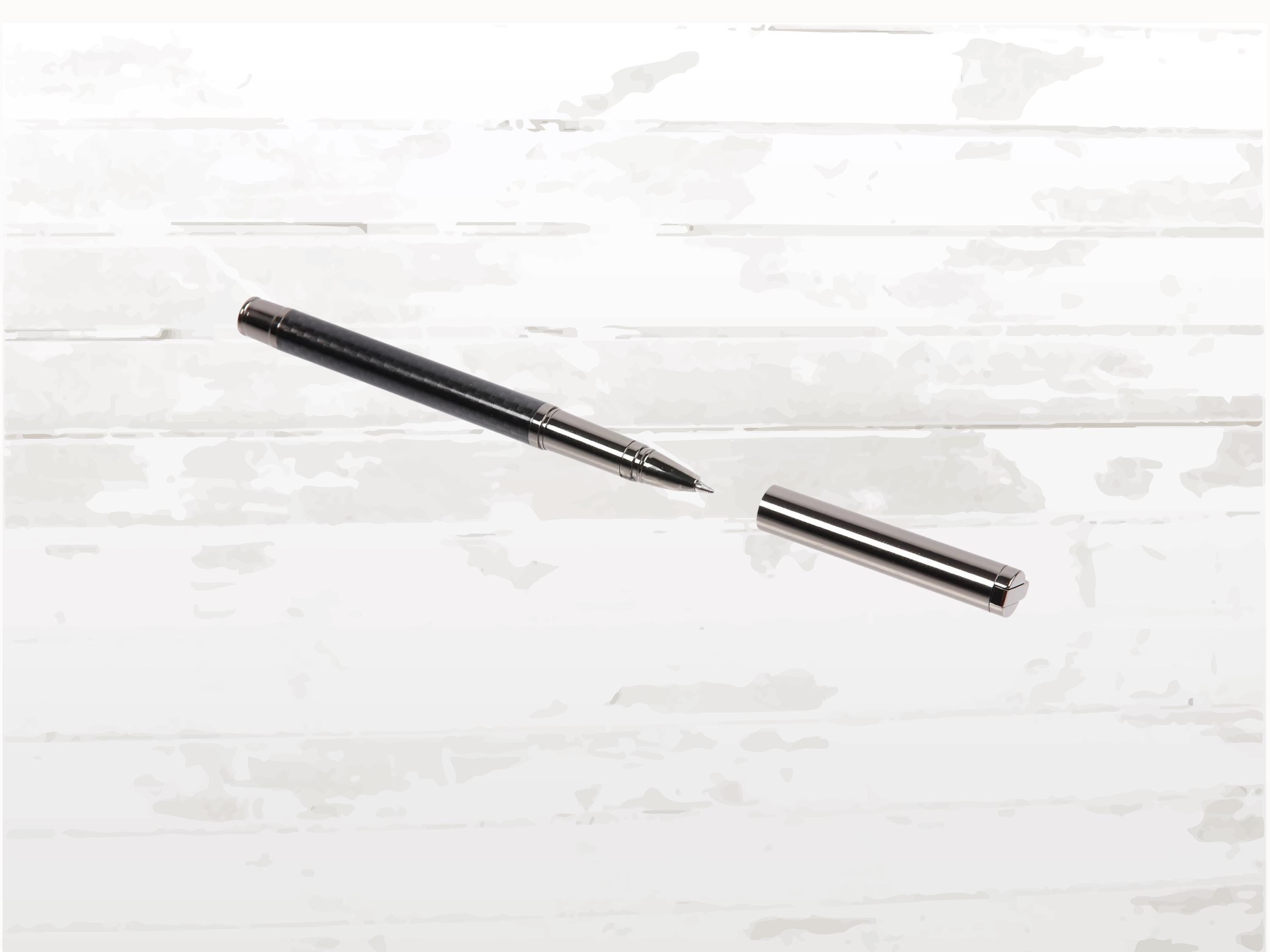 Porsche Taycan Rollerball pen | Dark Grey Metallic Carbon Design | Christmas Gift & Stocking Filler