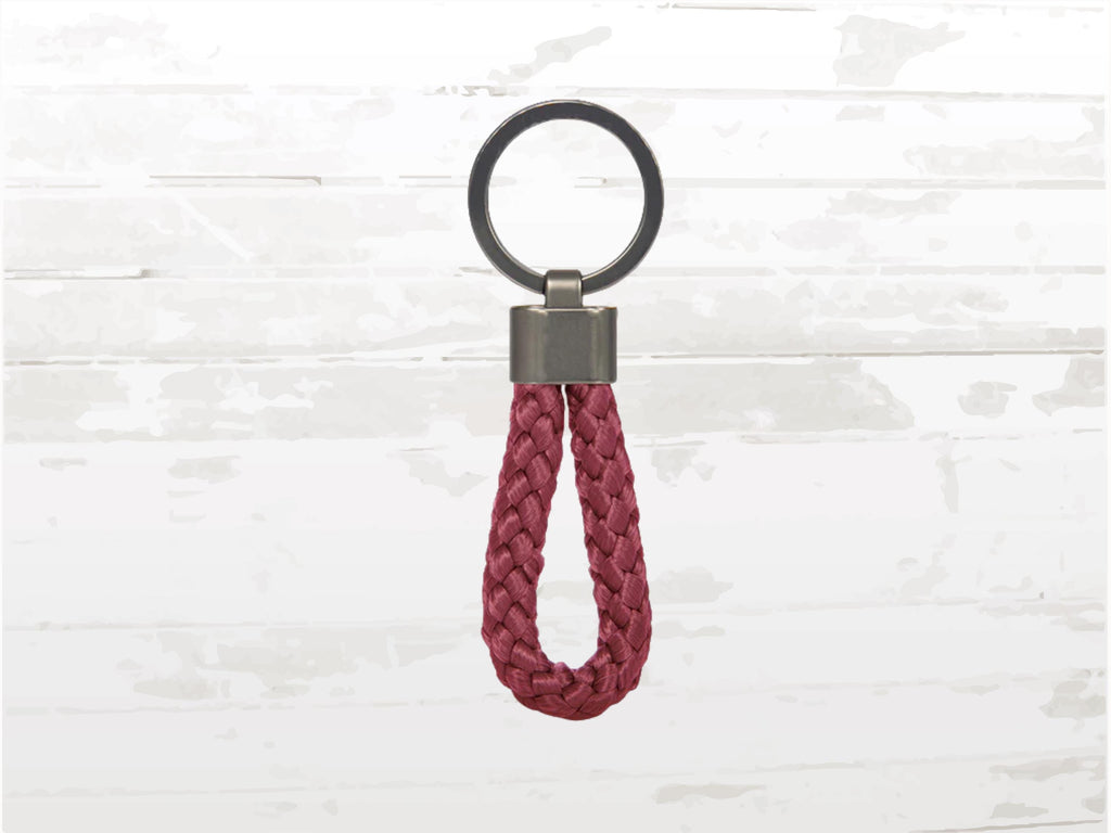 Porsche Design Keyring, Carmine Red Nylon Cord, Gift Box
