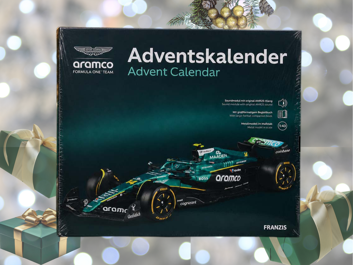 Aston Martin Racing F1 Advent Calendar 2026 | 1:43 Die-Cast AMR25 Model | 24-Day Build Kit