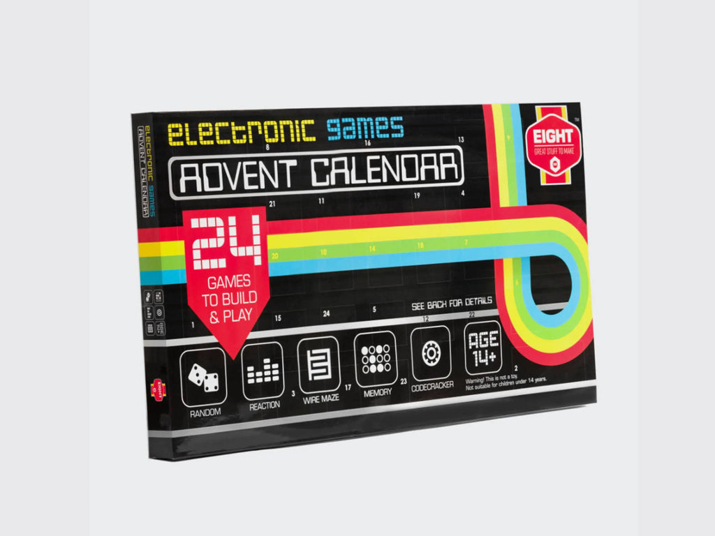 Electronic Games Advent Calendar | STEM DIY Kit for Teens 14+ | Build 24 Games