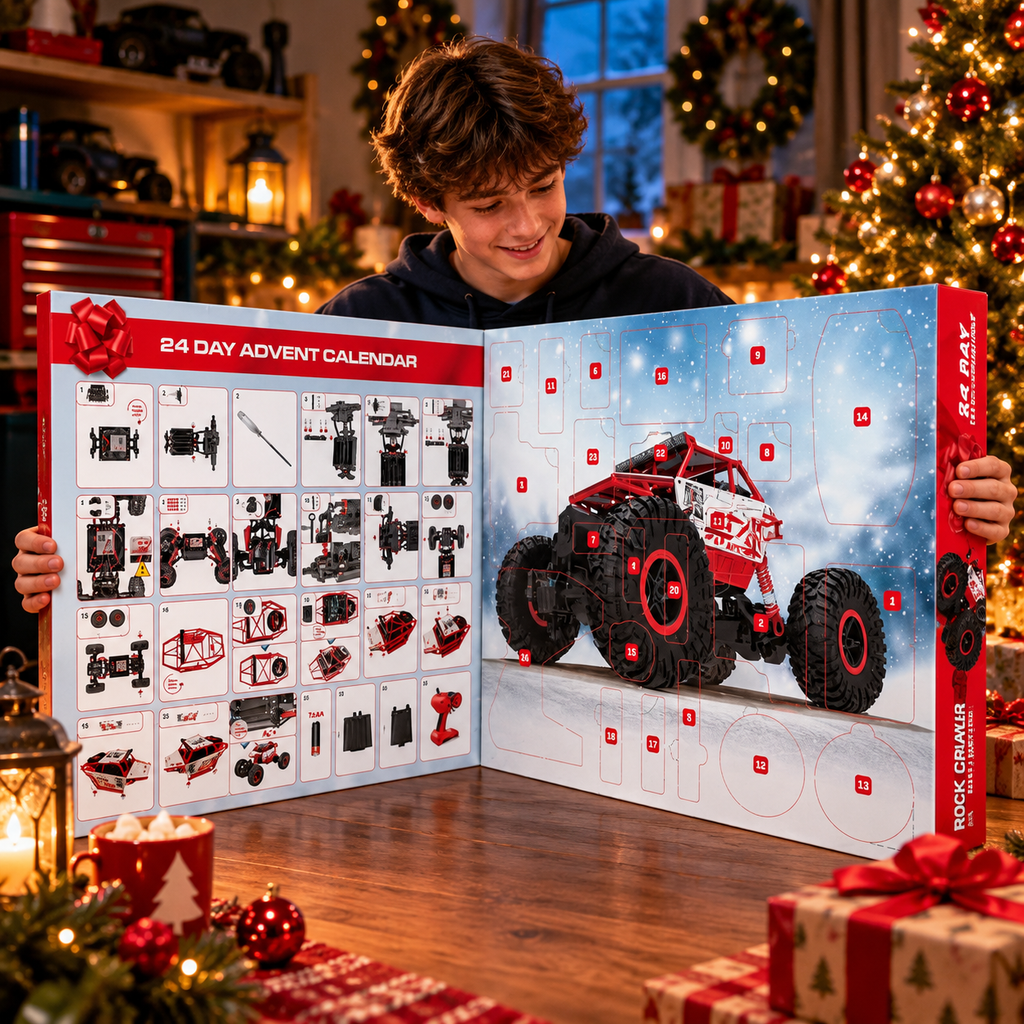 RED5 Remote Control Rock Crawler Car Advent Calendar – Build Your Own 1:18 Scale RC Truck | 24-Day Christmas Countdown