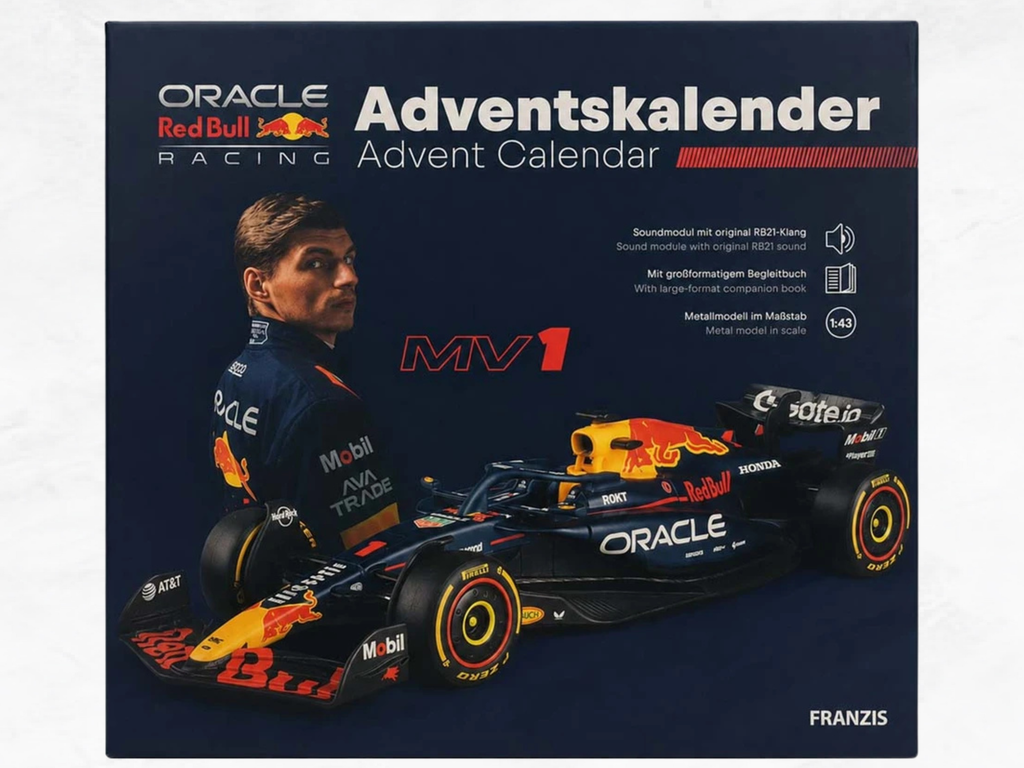 Red Bull Racing RB21 F1 Advent Calendar 2026 | 1:43 Die-Cast Model Kit | 24-Day Build