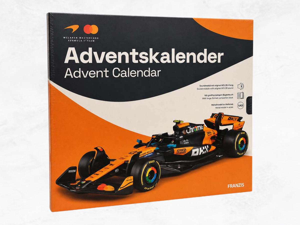 McLaren F1 Advent Calendar 2026 | 1:43 Die-Cast Model Car MCL39 | 24-Day Build Kit