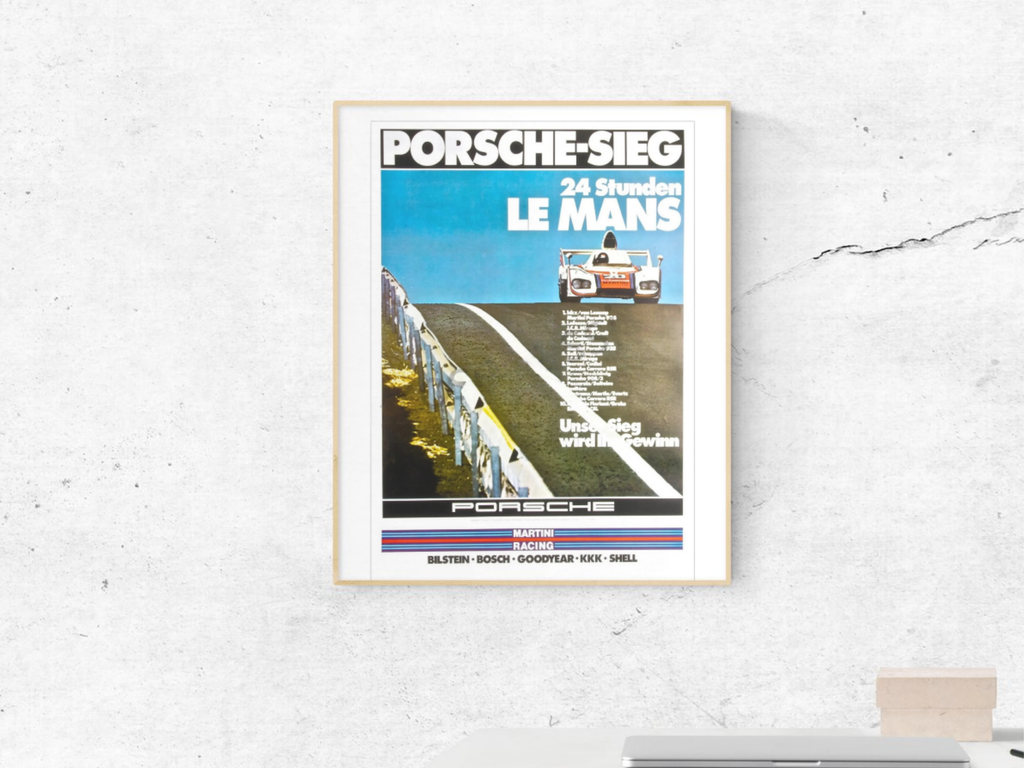 Porsche 936 Le Mans 1976 – Martini Racing Victory Poster | Jacky Ickx | 70x50 cm