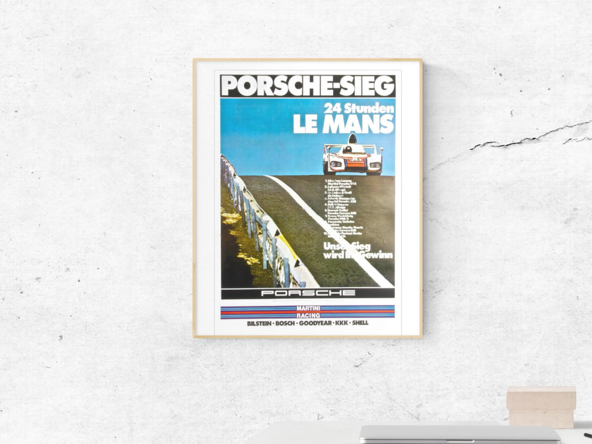Porsche 936 Le Mans 1976 – Martini Racing Victory Poster | Jacky Ickx | 70x50 cm