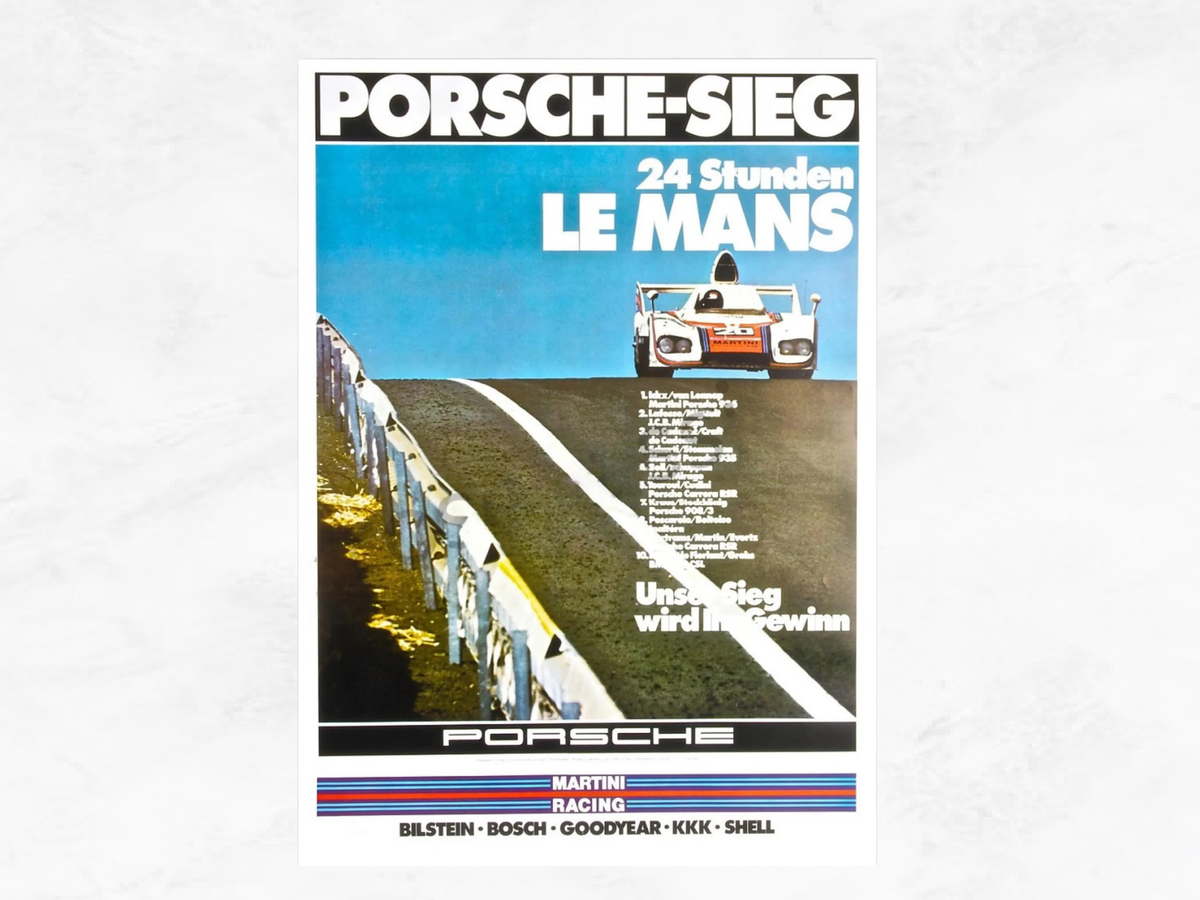 Porsche 936 Le Mans 1976 – Martini Racing Victory Poster | Jacky Ickx | 70x50 cm