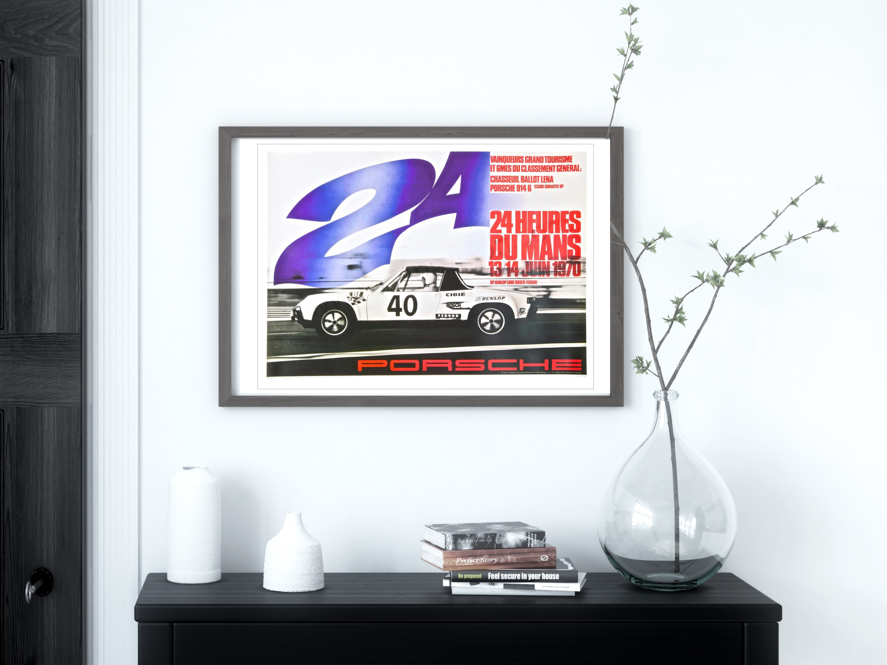 Porsche Poster 914/6 GT  24H  Le Mans 1970, the Grand Touring class winner