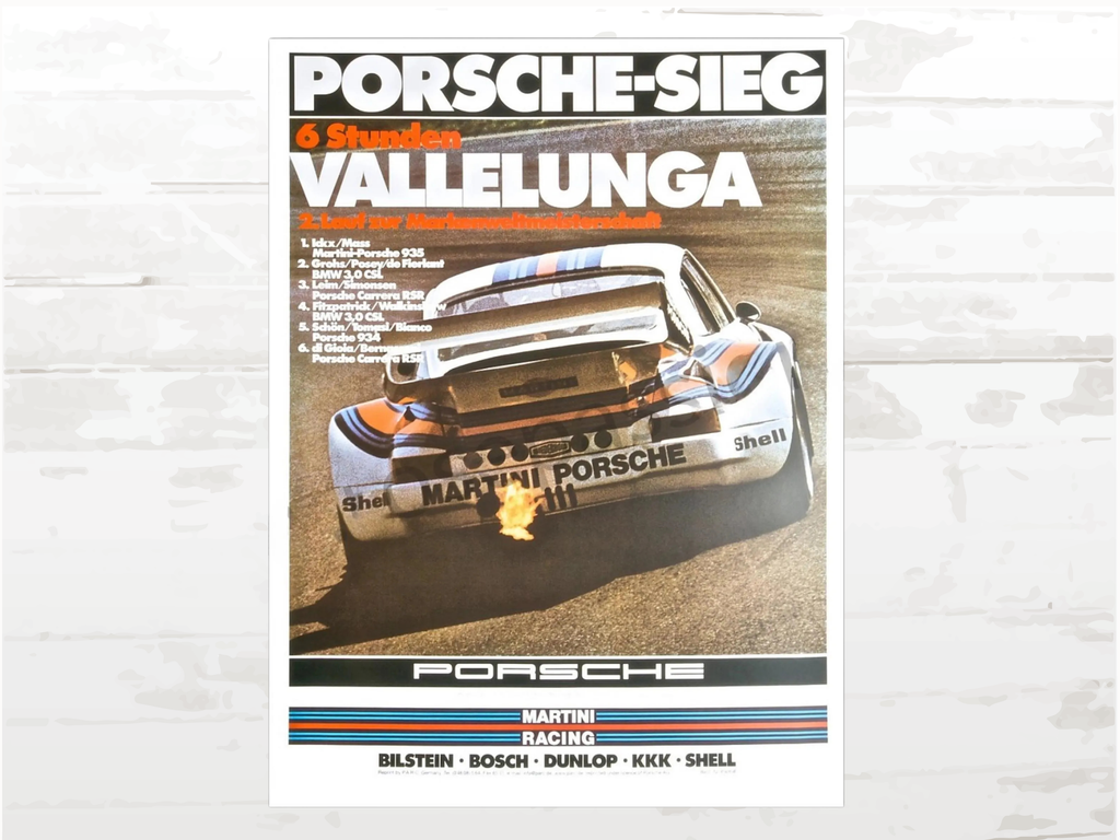 Porsche Poster,Model 6h of Vallelunga, 935 Martini Racing