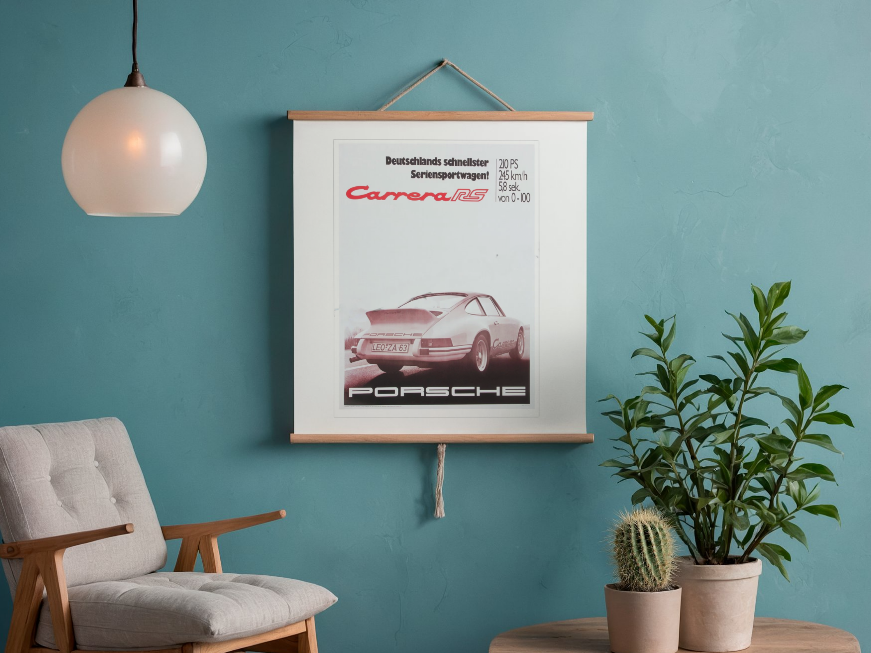 Porsche Poster 911 Carrera RS 2.7 poster, Porsche Fan Gift, Racing Memorabilia