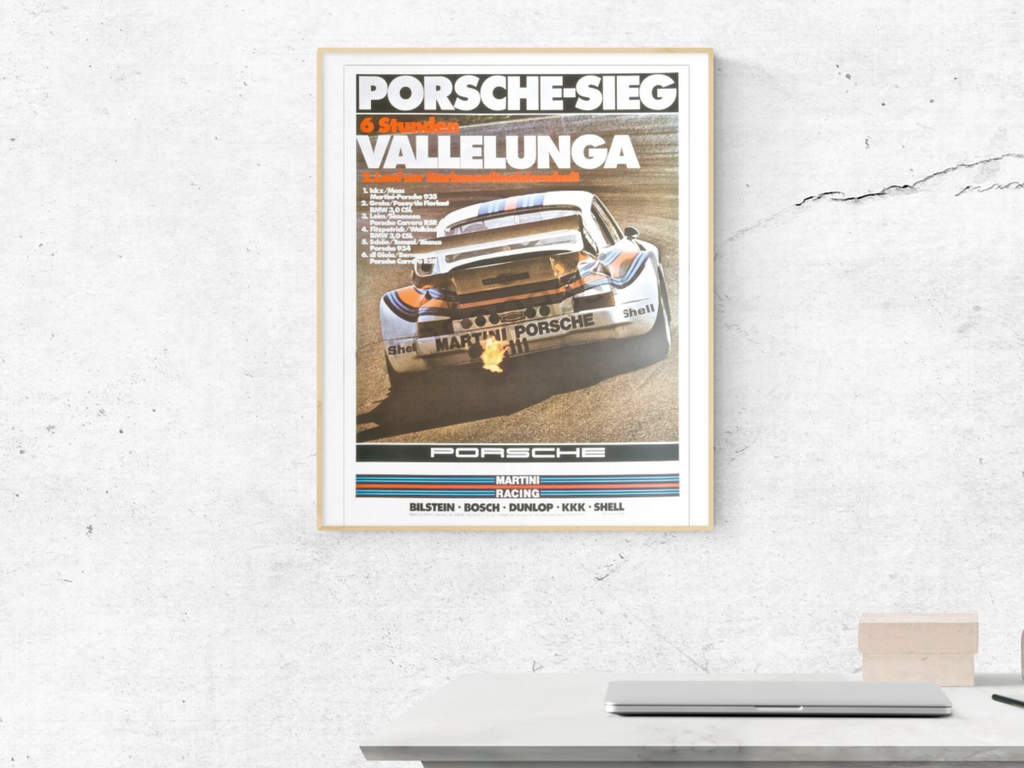 Porsche Poster,Model 6h of Vallelunga, 935 Martini Racing