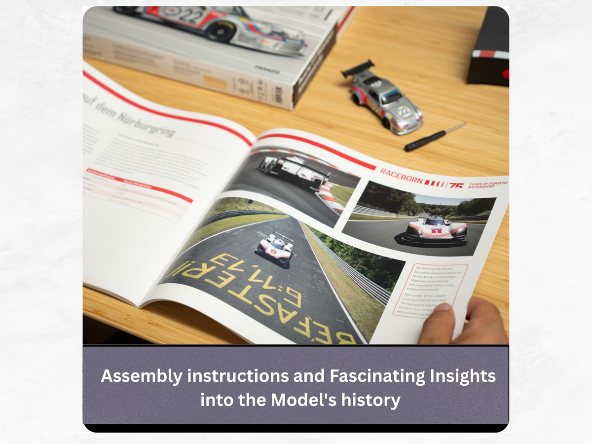 Porsche 911 Motorsport Advent Calendar | Carrera RSR Turbo 2.1 | 1:43 Scale Model Kit with Sound | Franzis 67275