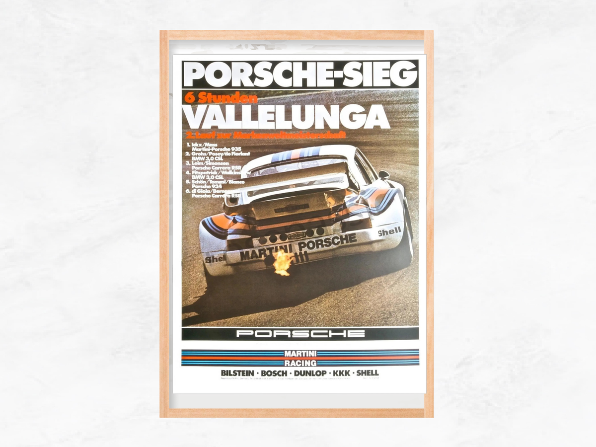 Porsche Poster – 935 Martini, 6 Hours of Vallelunga | Ickx & Mass | 70x50 cm