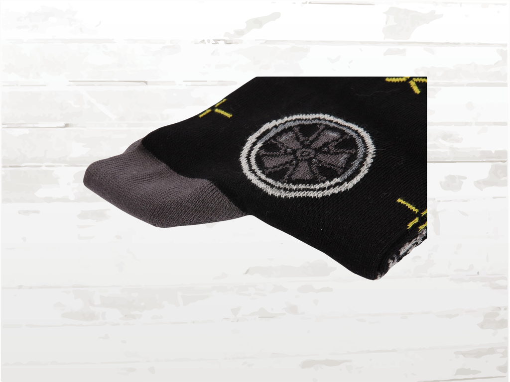 Porsche 911 Fuchs Wheel Socks | Classic Car Enthusiast Socks | Porsche Fan Socks