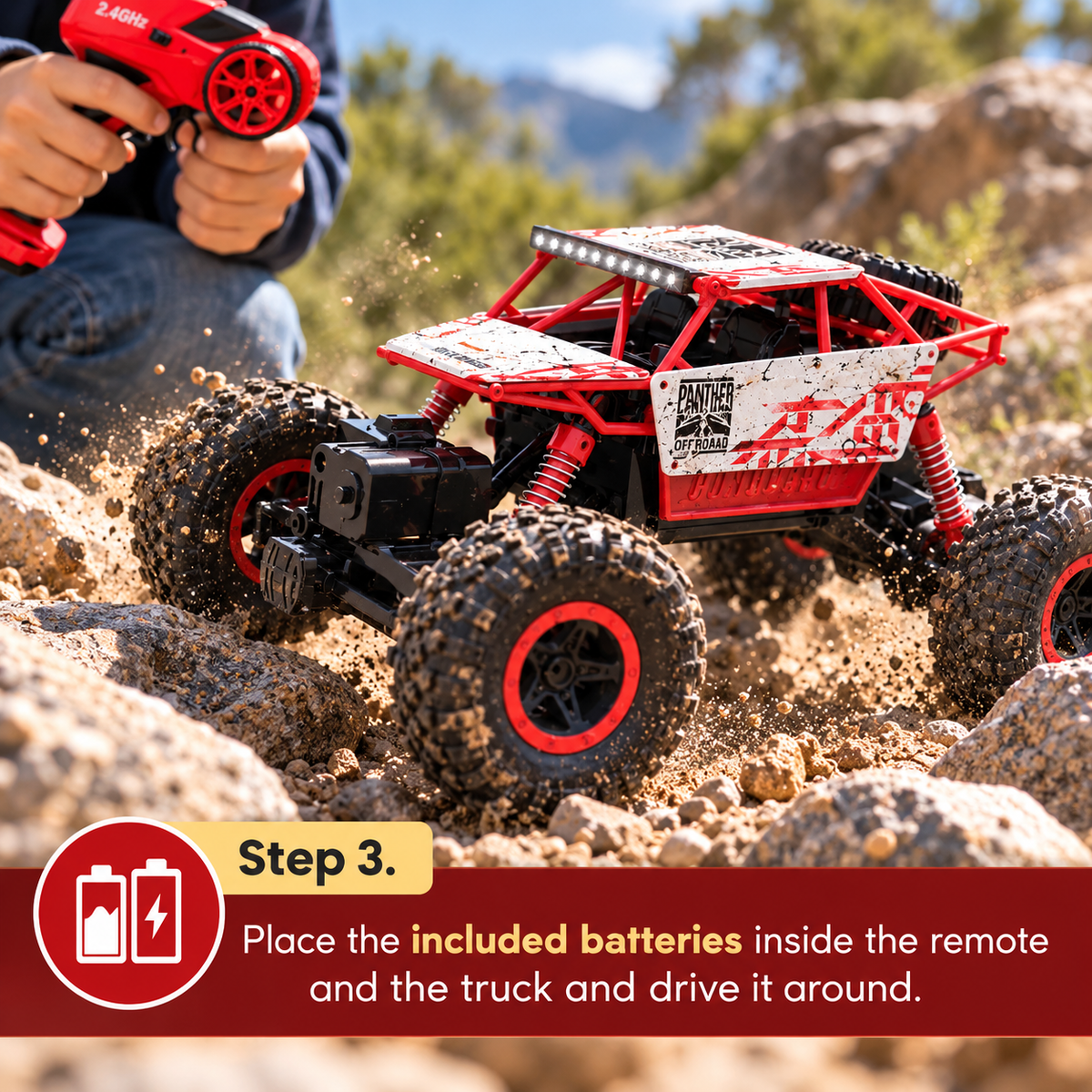 RED5 Remote Control Rock Crawler Car Advent Calendar – Build Your Own 1:18 Scale RC Truck | 24-Day Christmas Countdown