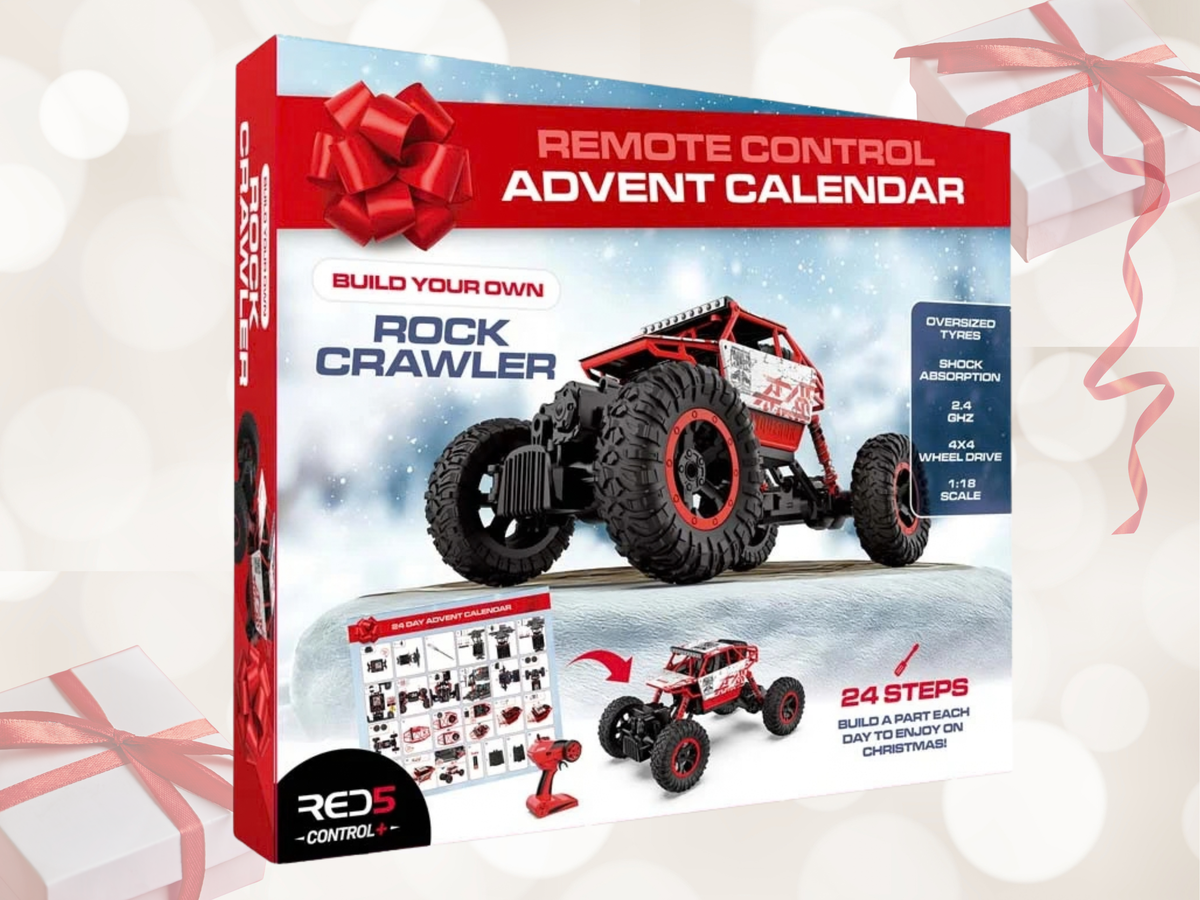 RED5 Remote Control Rock Crawler Car Advent Calendar – Build Your Own 1:18 Scale RC Truck | 24-Day Christmas Countdown
