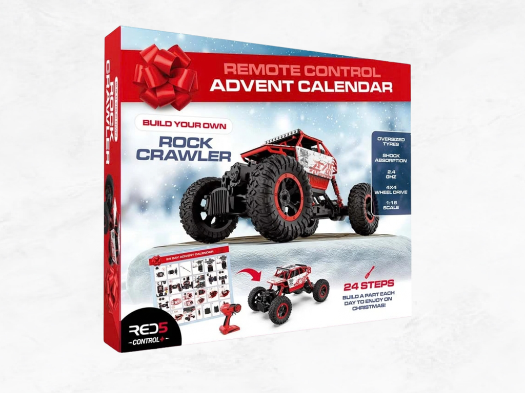 RED5 Remote Control Rock Crawler Car Advent Calendar – Build Your Own 1:18 Scale RC Truck | 24-Day Christmas Countdown
