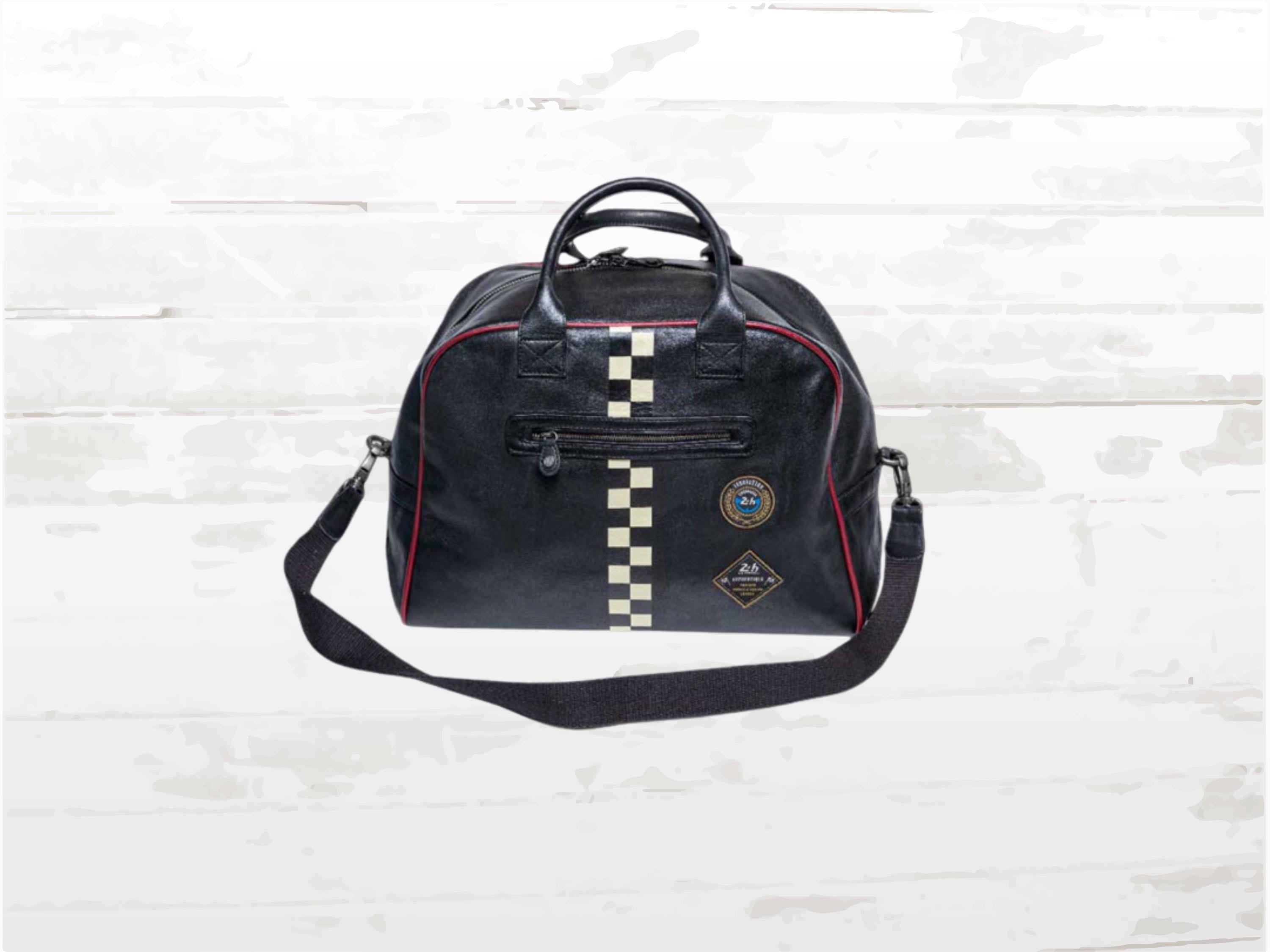 Le Mans Sheepskin Leather Helmet Bag: Motorsport Travel Duffle