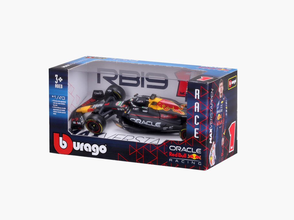 Formula 1 Race Car Model Toy, 1:43 Scale 2023 - Collectible Miniature RB19, with Yellow Tires