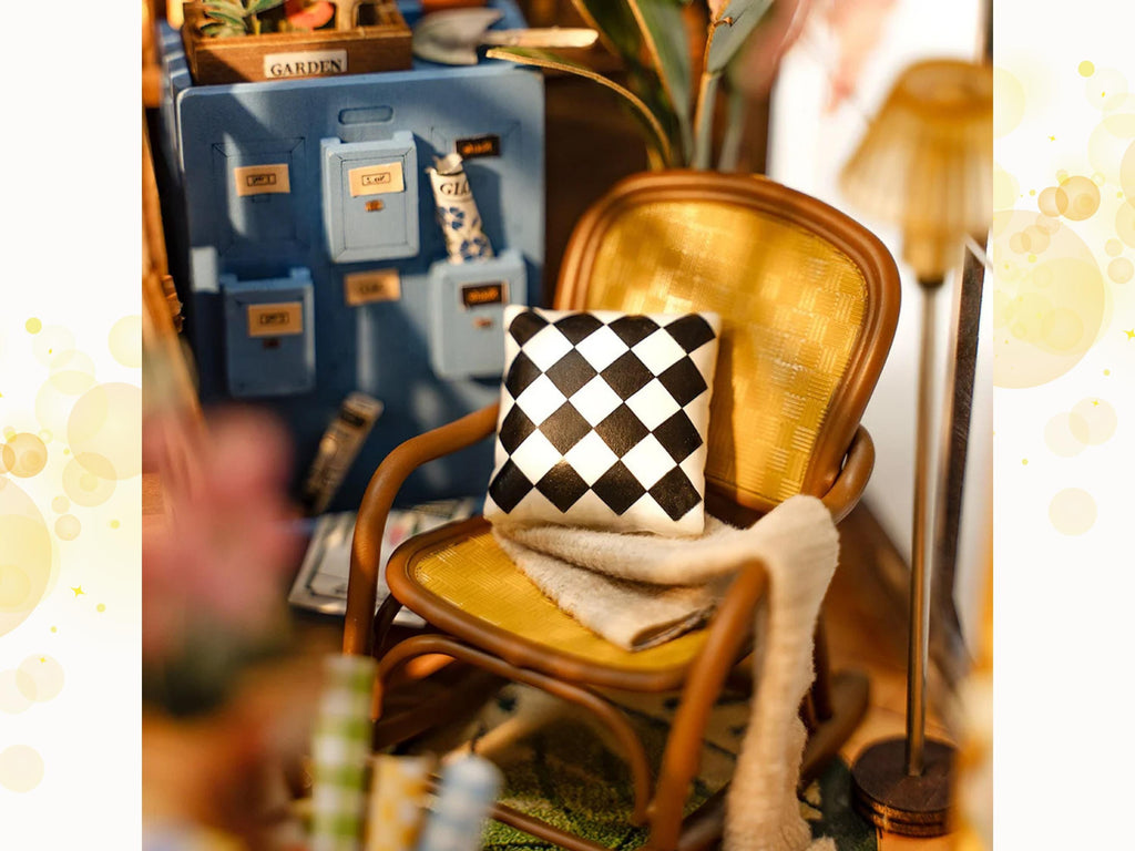 DIY Garden Book Nook Kit: Greenhouse Shelf Insert, French Style Miniature