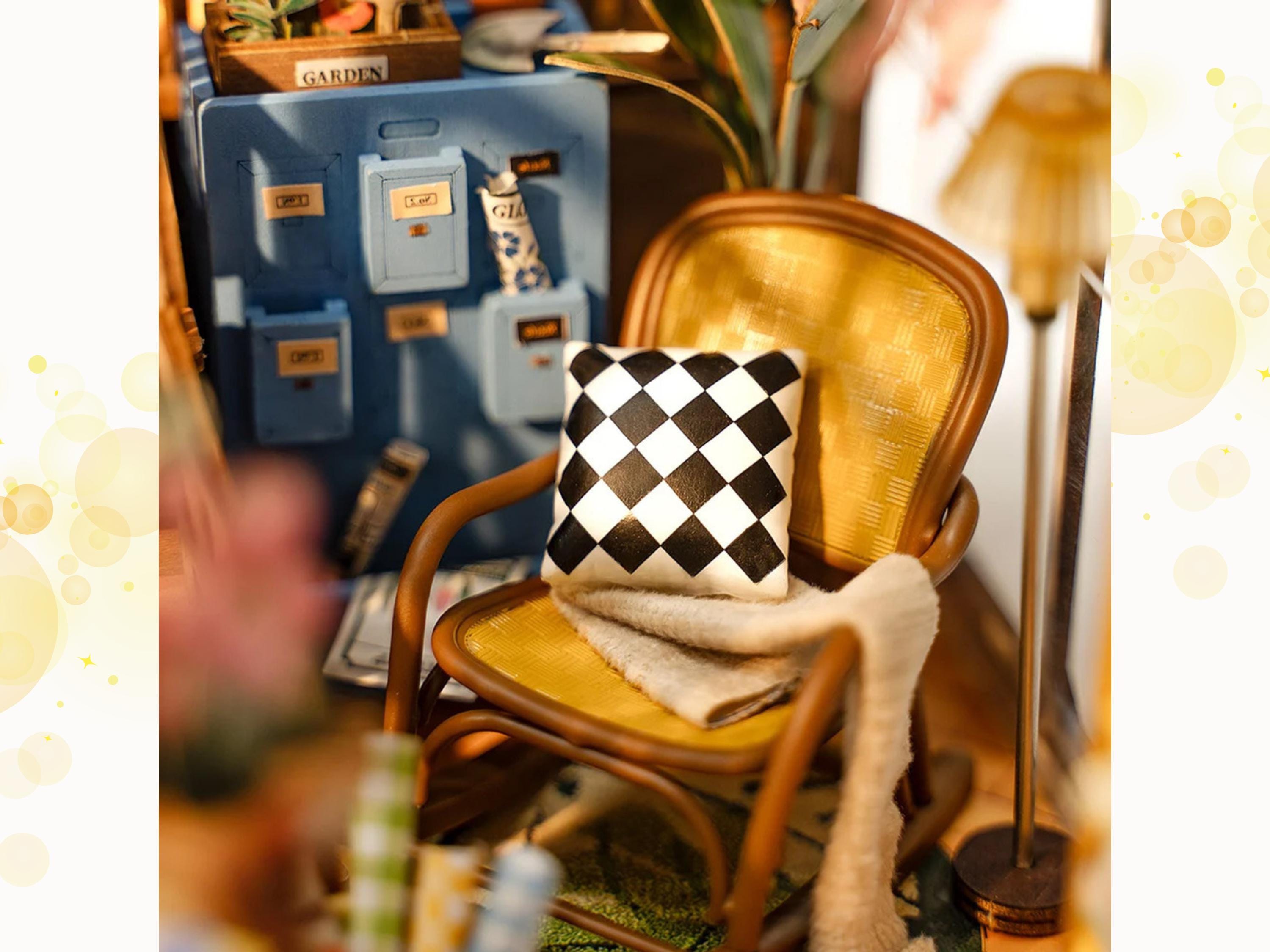 DIY Garden Book Nook Kit: Greenhouse Shelf Insert, French Style Miniature