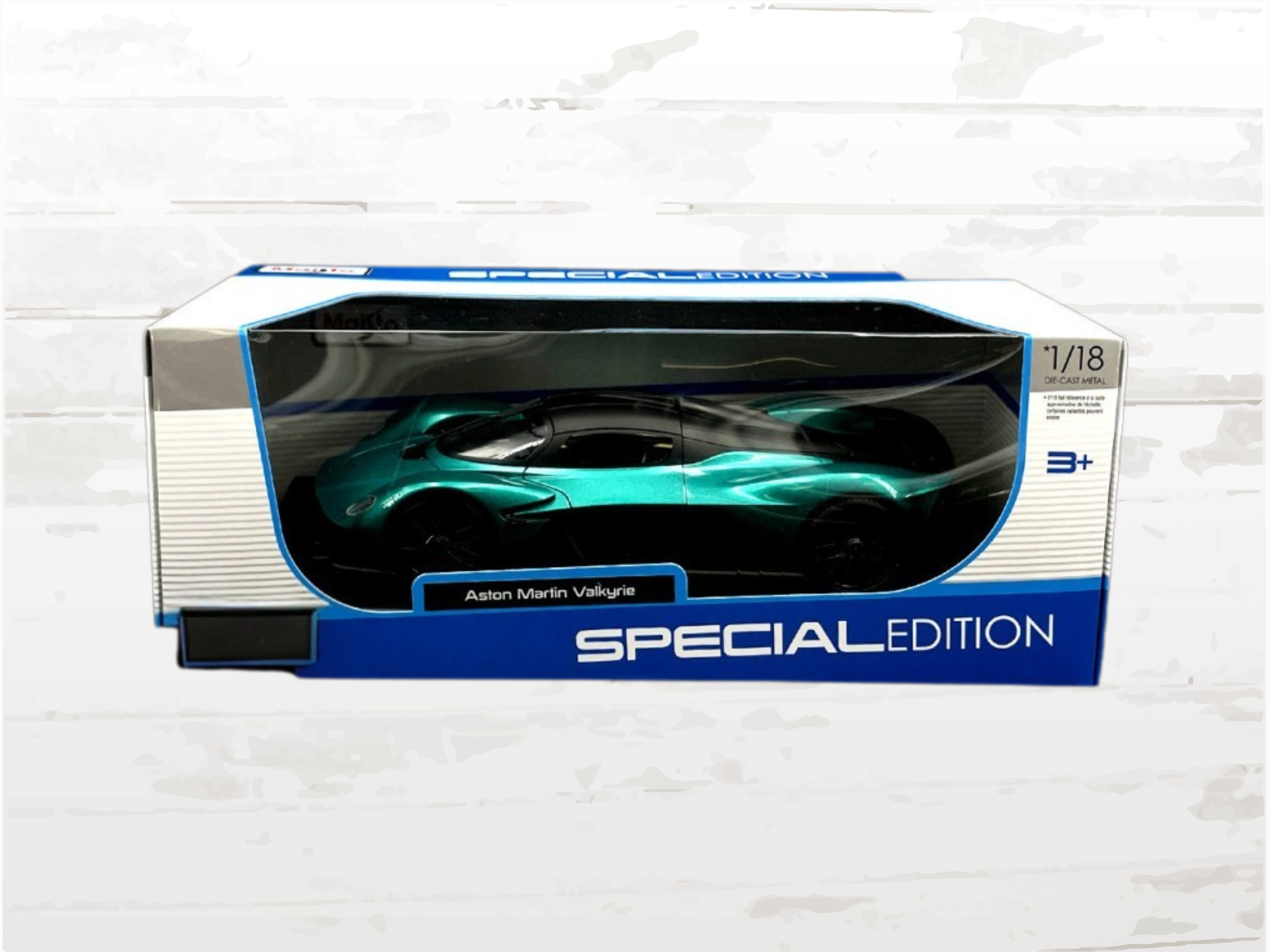 Aston Martin Valkyrie 1:18 Scale Model, Racing Green 2022, Hypercar Display Gift