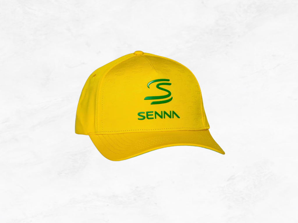 Ayrton Senna Yellow Cap | Iconic Brazilian Colours | F1 Legend Gift | Formula 1 Collector