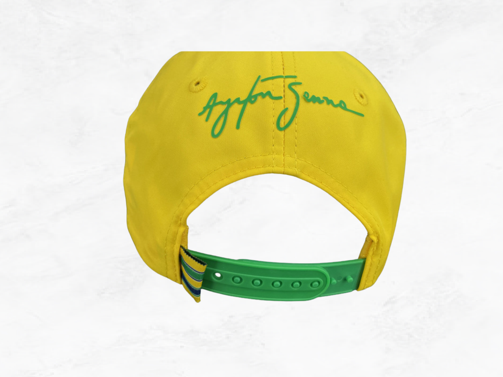 Ayrton Senna Yellow Cap | Iconic Brazilian Colours | F1 Legend Gift | Formula 1 Collector