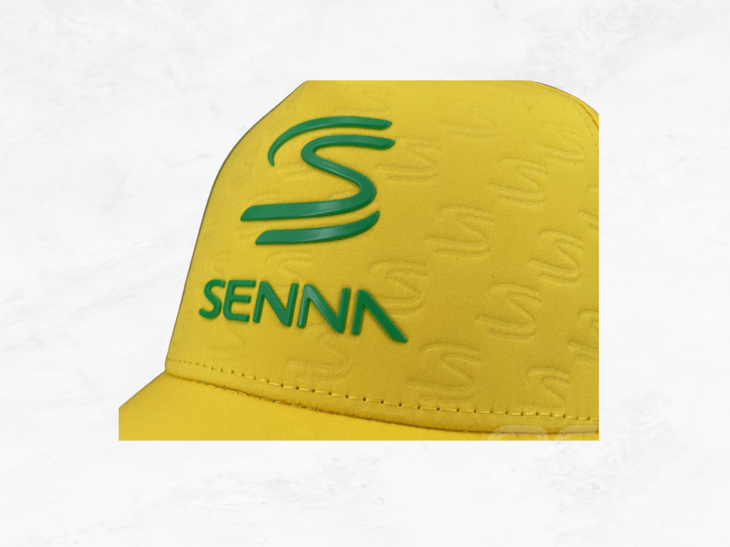 Ayrton Senna Yellow Cap | Iconic Brazilian Colours | F1 Legend Gift | Formula 1 Collector