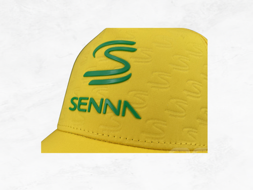 Ayrton Senna Yellow Cap | Iconic Brazilian Colours | F1 Legend Gift | Formula 1 Collector