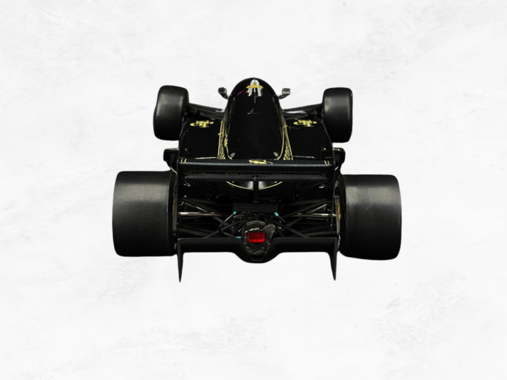 Ayrton Senna Lotus 97T Monaco 1985, 1:18 Scale Model, Black Gold JPS Livery, Opening Hood