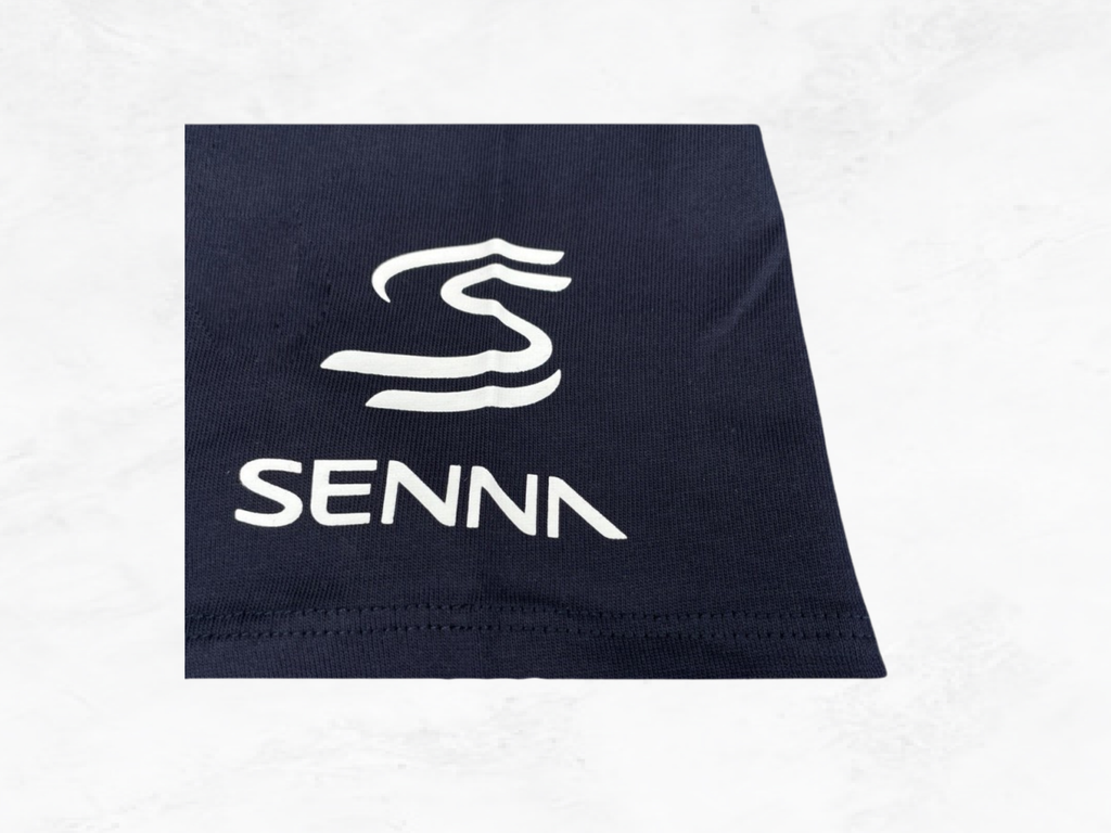 Ayrton Senna T-Shirt No.12 Navy, F1 Legend Signature, Formula 1 Collector Gift