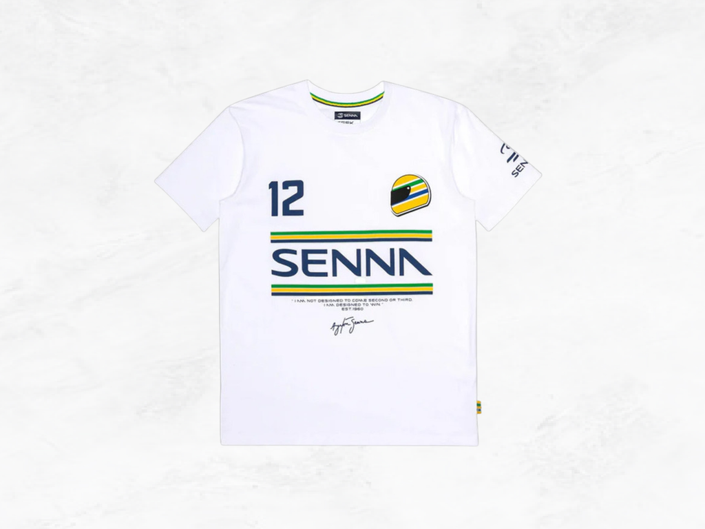 Ayrton Senna T-Shirt No.12 | F1 Legend Signature | Formula 1 Collector | Motorsport Fan Gift