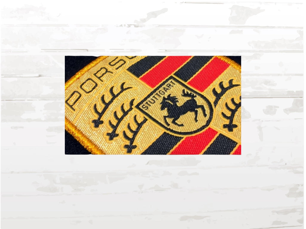 Porsche Embroidered Patch | Sew-On Emblem | Car Fan Gift