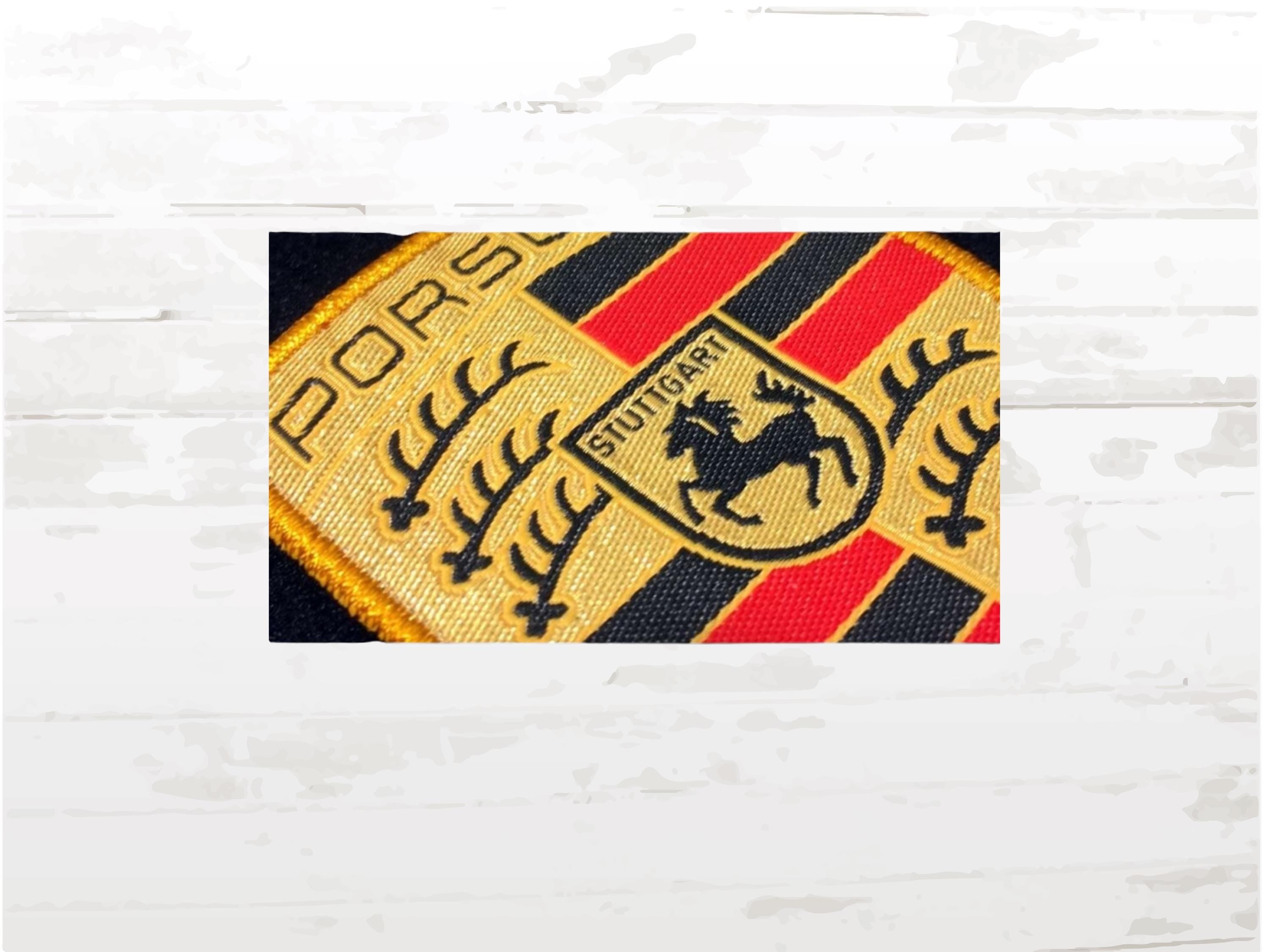 Porsche Embroidered Patch | Sew-On Emblem | Car Fan Gift