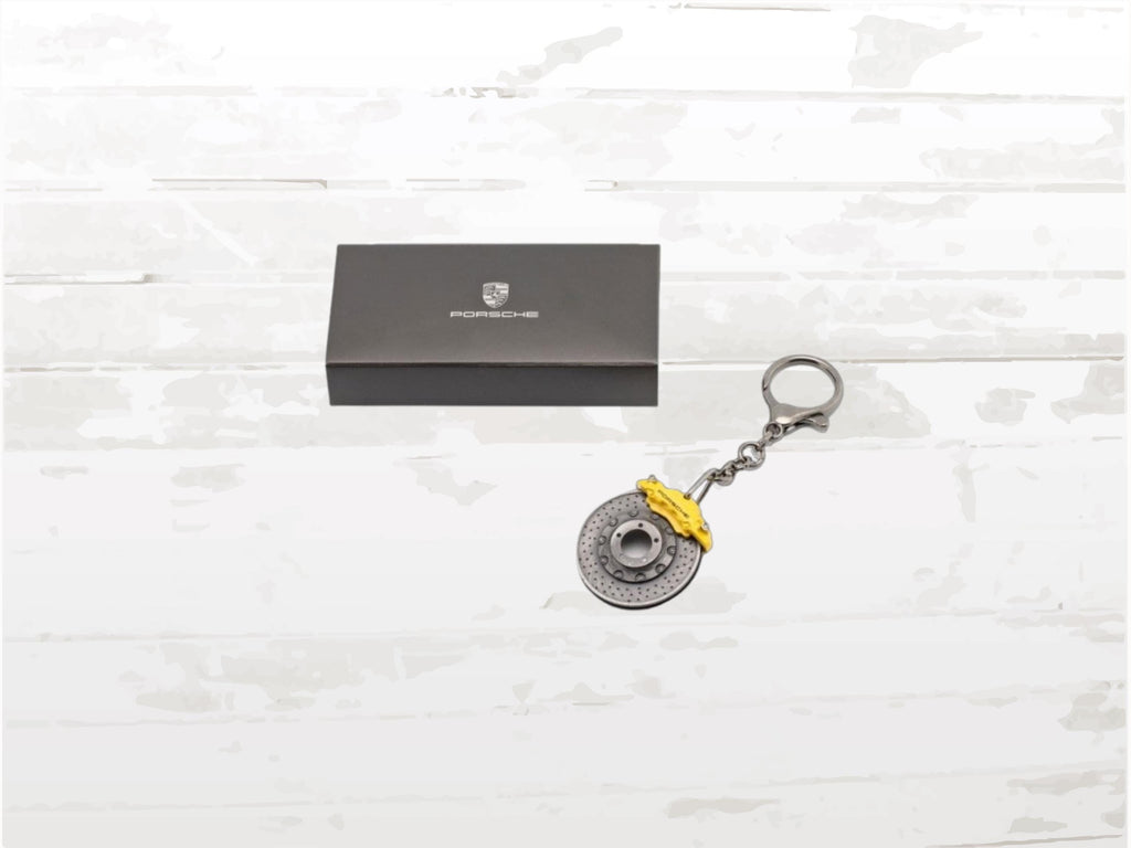 Porsche Brake Disc key ring I yellow brake disc