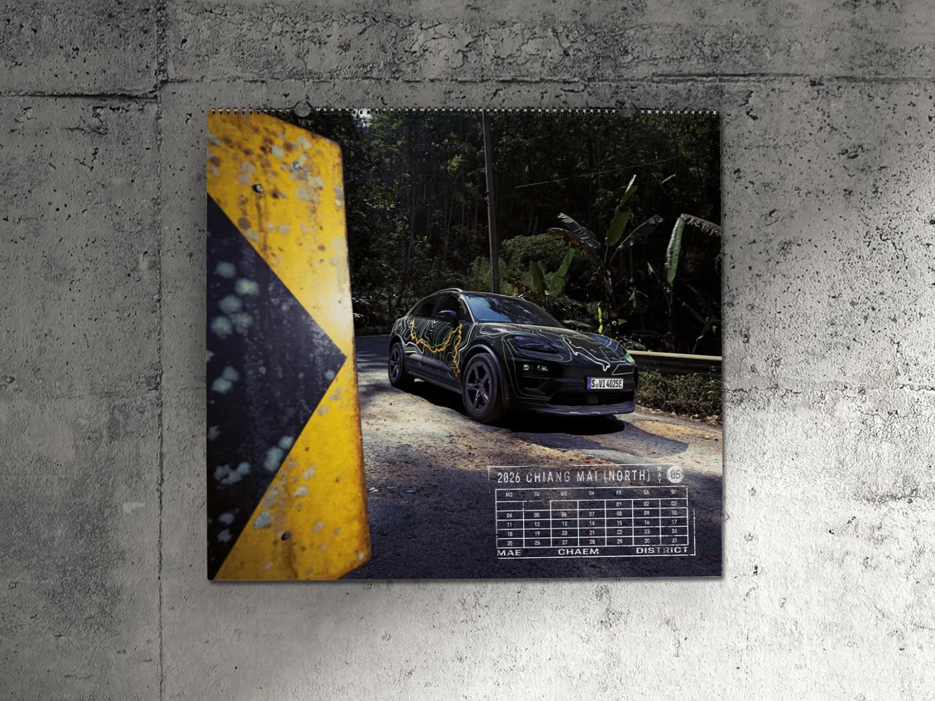 Porsche 2026 Calendar Thailand Trailblazers | Collector's Edition with Coin | Wall Calendar
