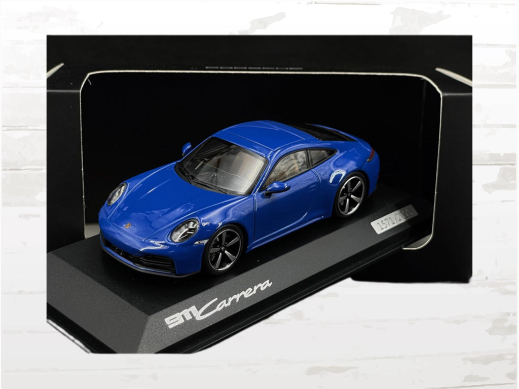 Porsche 911 Carrera 992.2 2024 Model | 1:43 Lugano Blue Limited Edition | Numbered 2000 Pieces I Collector Car