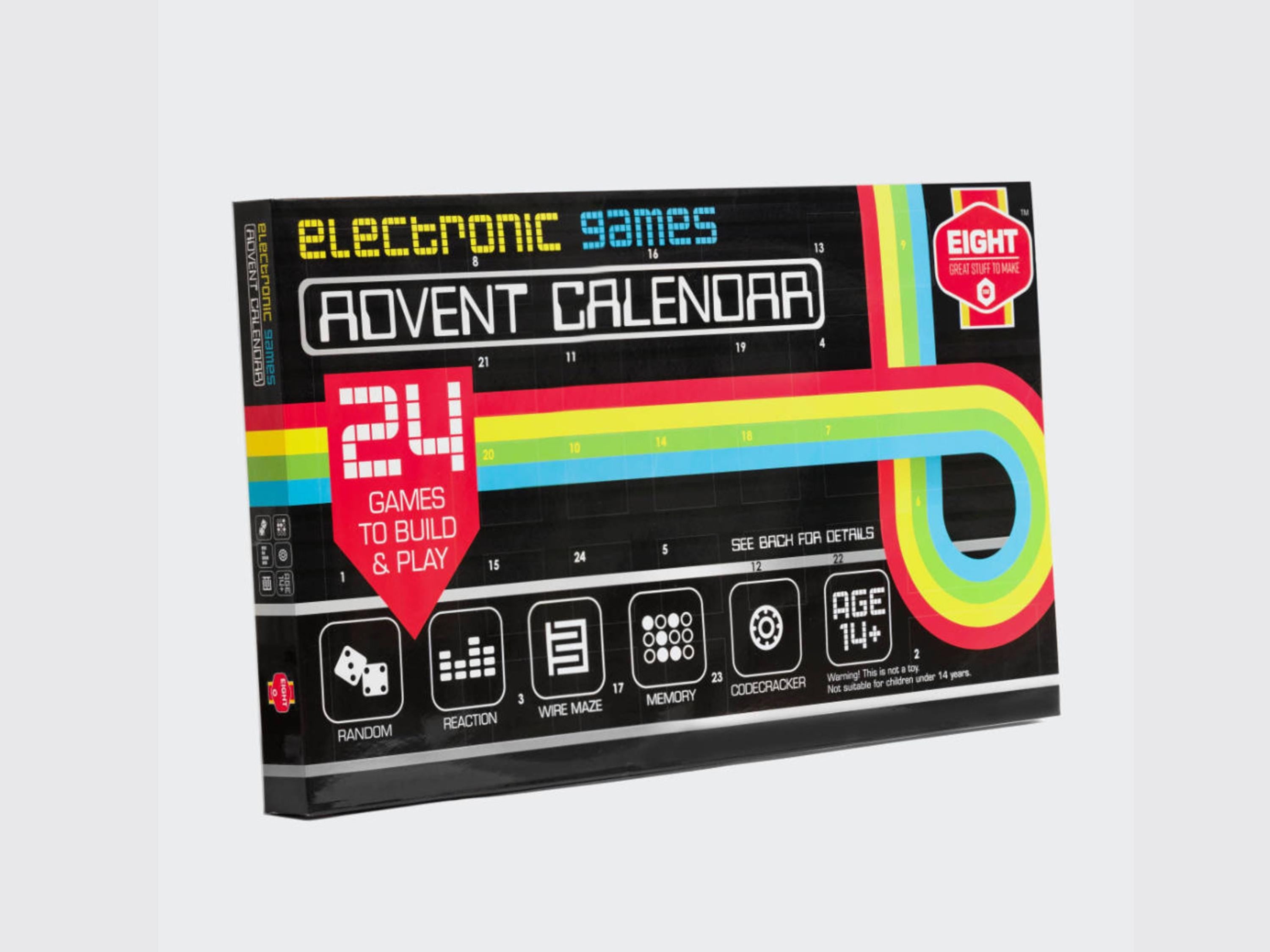 Electronic Games Advent Calendar | STEM DIY Christmas Kit for Teens 14+ | Build 24 Games
